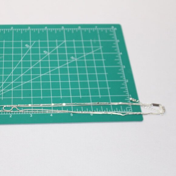 Jenny Bird "Leana" Double-Chain Silver Necklace with Bar Pendent - Picture 10 of 10